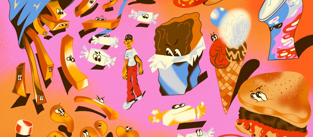 Za&nbsp;zasłoną cukru — ilustracja