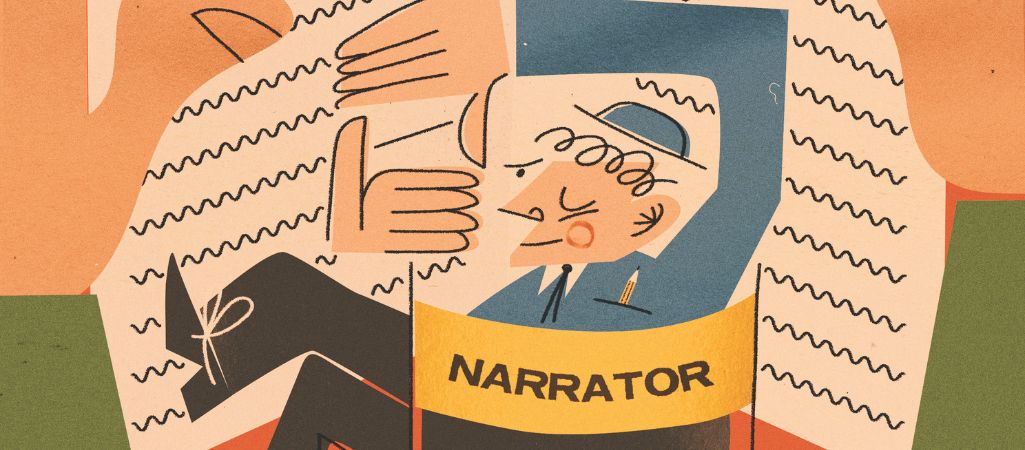 Tańczący narrator — ilustracja